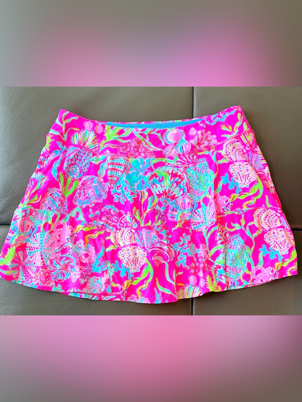 Lilly Pulitzer Women’s Pink Tropical Print Skort